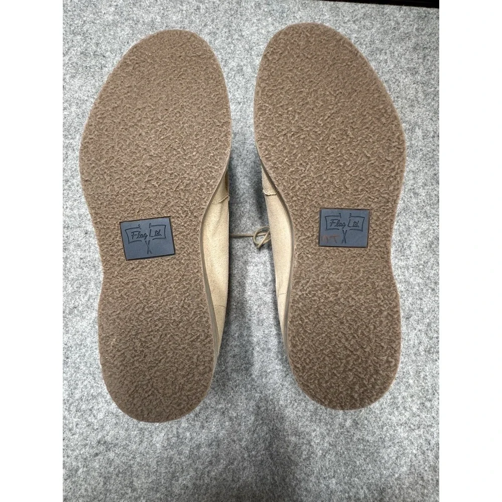 Men's Suede Leather Chakka Shoes Size 10 By Flag Ltd Nappa Glove‎ Tan NWOB